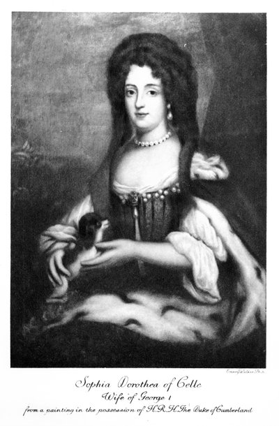 Sofía Dorotea de Celle, grabado por Emery Walker de English School